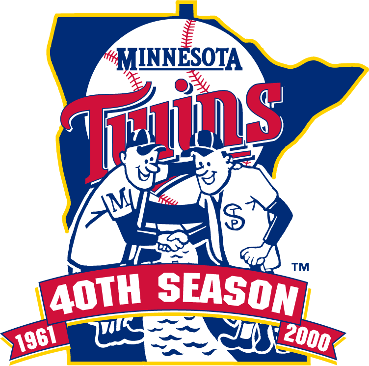 Minnesota Twins 2000 Anniversary Logo 02 vinyl decal